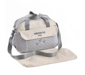 Fashionable and multifunctional one shoulder mommy bag, sewing embroidery, large capacity crossbody hand-held diaper bag