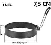 1/4Pcs Round Egg Ring for Frying or Shaping Egg Stainless Steel Circles Shaper Egg Cooker Rings for Cooking Fried Egg Sandwiches