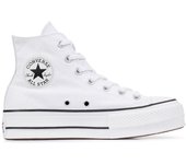 Zapatilla Converse Platform Alta Lona Blanco