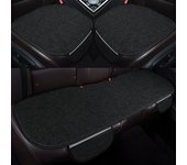 Burlap Car Seat Cushion Three-piece Set