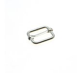 10pcs/pack Metal Slides Tri-Glides Wire-Formed Roller Pin Buckles Strap Slider Adjuster Buckles Rectangle Adjuster Belt Buckles