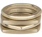 BREIL Colección TETRA, Anillo Mujer en Acero Coloreado, Ideas de Regalos para Mujer