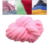 Chunky Chenille Yarn Gauge 7 Plush Jumbo Yarn Acrylic Thick Yarn Bulky Yarn for Hat Crochet Bed Arm Knitting Throw