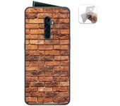 Tumundosmartphone Funda Gel Tpu para Oppo Reno 2 diseño Ladrillo 04 Dibujos