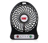 FGNS Mini ventilador de Mesa/Mano portátil recargable por Usb, Ventilador Portable tres velocidades con de luz LED recargable, Mini ventilador de escritorio, batería USB 18650, ventiladores de refrigeración