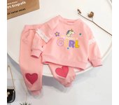Children's Clothing Sets Love Cat Printed Tops + Pants Kids Clothes Girls Clothes Set 1 To 6 Years Kids Boutique Clothes