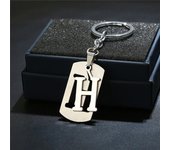 NEW DIY Stainless Steel A-Z Letters key Chain Charm 26 Letters KeyChain Men Women keychain Couple gift Jewelry Car Key Ring