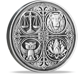 The Four Cardinal Virtues Stoic Coin: Emblem of Christian Ethical Principles — Inspirational  Reminder for Stoicism Enthusiasts