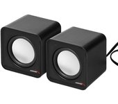 Audiocore AC870 - Altavoces para PC, USB, 2x3W, Auto Alimentado, Color Rojo o Negro (Negro)
