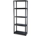 Maxia Market - Estantería modular de plástico, 4 y 5 baldas, capacidad carga 100 kg, fácil montaje, almacenaje, garaje, trastero, fabricada en España