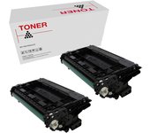 HP CF237A - 37A pack 2 toner negro Compatible CF237A (37A) Enterprise Flow MFP M631 M632 M607 M608 M609
