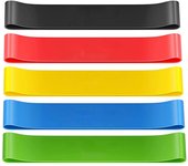 Paquete de 5 bandas de Resistencia para yoga, Gimnasio, fitness, dominadas, ejercicio con banda elástica asistida, equipo de gimnasio en casa