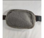 Riñonera deportiva de felpa LULU de nuevo estilo con forro polar, miniriñonera para teléfono móvil, bolsa de fitness para hombres y mujeres