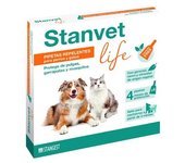 Pipetas Antiparasitarias Stanvet Life 4Uds - Protección Contra Mosquitos, Pulgas y Garrapatas