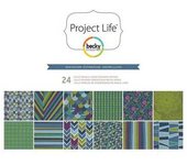 PROJECT LIFE BECKY HIGGINS          PAPEL SCRAP 2 CARAS PROJECT LIFE 24 HOJAS RAIN