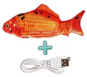 Juguete Interactivo para Gatos Flopping Fish de Peluche con Cola Realista Juguetes para Mascotas Divertidos y Interactivos