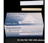 10/30/50/100/200PCS Tattoo Waxing Stick Disposable Tongue Depressor Wooden Sterilized Individual Pack Removal Tongue Beauty Tool