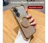 Shockproof Magnetic Ring Phone Case for OPPO A15 A16 A17 A18 A38 A36 A32 A53 A5 A9 2020 Glitter Cover