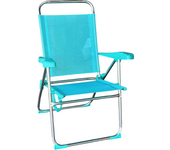 Maxia Market - Silla plegable de playa diferentes colores, con estructura de aluminio y tejido Textileno, transpirable y fresco