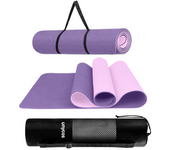 UNYCOS Esterilla de Yoga, Pilates y Otros Deportes - Colchoneta Antideslizante TPE con Bolsa y Correa