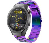 Correa de Acero para Huawei Watch GT 5 - 46mm / GT 5 - 46mm / GT 4 - 46mm / Amazfit GTR 4 / Bip 5 / Garmin Vivoactive 4, Modelo Metal Acero Ancho 22mm