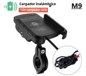 Motorcycle Phone Holder Wireless Charger Moto Motorbike Mirror Mobile Stand Support USB Fast Wireless Charging Cellphone Mount