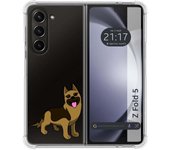 Funda Silicona Antigolpes para Samsung Galaxy Z Fold 5 5G diseño Perros 03 Dibujos