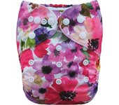 ALVABABY Pañal Ecológico Cómode Y Suave Para Bebé Pañal De Tela Reutilizable Con 1 Inserto De Microfibra Adecuado Para Niños De 3-15Kg