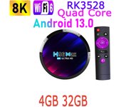 H96 Max RK3528 Android 13.0 Rockchip Quad Core 8K HDR 100M LAN Wifi6 Dual Wifi 2.4G 5G BT5 2GB 4GB 16GB 32GB 64GB Smart TV Box