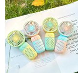 Mini ventiladores de mano con Batería Lition, Ventilador Personal Alimentado por USB, pequeño ventilador eléctrico estudiante bolsillo ventilador portátil Mini aire acondicionado portátil