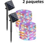 Solar String Lights Outdoor Solar Powered Waterproof Fairy Lights 8 Modes Lights for Christmas Patio Party Tree Yard Decoration