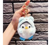 Cartoon Day penguin pendant plush doll key chain cute bag pendant key chain doll