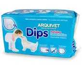 Pañales para Perros Pequeños, 3 Tallas, Pañal para Perros de razas Pequeñas y Perros Cachorros, Arquivet Dips