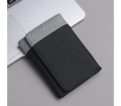 Men Canvas Wallet with ID Photo Holders Card Holder Wallet Case 8 Slots Hasp Male Purse Mini Three-fold Men Wallet