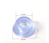 24/50Pcs Silicone Furniture Leg Mat Transparent Non-slip Wood Floor Protector Wear-resistant Silent Hardware Furniture Feet Pads