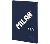 MILAN 430 - Libreta A4 Encolada. Papel Pautado 48 Hojas 95gr Azul