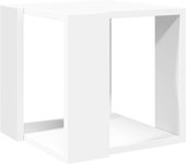 vidaXL Mesa de centro madera de ingeniería 32x32x30 cm Blanco, Negro, Roble Sonoma Mesita de Salón o Comedor o Auxiliar Mesa de Café Meuble Salón