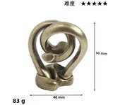Classic IQ Metal Brain teaser Magic Puzzles Game Toys For Children Adults Funny Gifts Educational Toys Metal Puzzle