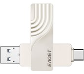 Eaget USB 3.2 OTG Type C Pen Drive 2 in 1 USB Flash Drive 32GB 64GB 128GB 256GB 512GB Customized Metal Pendrive For Macbook PC