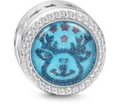 New 925 Sterling Silvering Christmas Snowflake Charm of ley 925 Chain Beaded Fit Original Pandora Bracelet DIY Ladies Jewelry