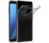 Tumundosmartphone Funda Gel Tpu Fina Ultra-Thin 0,5mm Transparente para Samsung Galaxy A8 (2018)