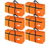 Bolsas de mudanza de 6 paquetes, resistentes, extra grandes, suministros y cajas de mudanza con crematras y ASAS reforzadas, bolsas de embalaje Universitarias transparentes para mudanzas, bolsas de almacenamiento, artículos para Esacales