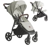 Niu – Silla de Paseo Cochecito de bebé VentT+ Capota XXL – Respaldo y Reposapiés ajustasble – Amortiguación 4 ruedas y chasis de aluminio – plegado compacto – Mosquitera y plástico de lluvia