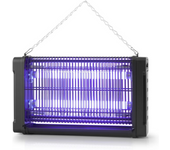 Orbegozo MQ 5016 Lampara Atrapa Mata Insectos Mosquitos Antimosquitos por Descarga Eléctrica Eléctrico 16W - Mata Polillas, Zancudos, Moscas - Para Uso Interior, Área De Acción De 50 M2, Luz Ultravioleta, Bandeja Extraíble, Rejilla Protectora