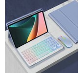 Keyboard Case for Xiaomi Pad 6/6 Pro 11 Inch Tablet Slim Stand Cover with Magnetically Detachable Wireless Bluetooth Keyboard