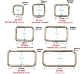 10 Pcs/Pack Wire Formed Metal D-Ring Rectangle Loops Tri-Glide Slider Adjuster Non-Welded Belt Strap Buckle