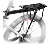 SOMY Portaequipajes trasero ajustable Universal, accesorios para bicicletas, soporte para equipos, soporte para pies, bastidores para bicicletas con Reflector