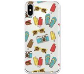 Funda compatible con iPhone X - XS - Patron summer