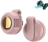 Mini ventilador eléctrico portátil, silencioso y sin aspas, pequeño ventilador de cintura recargable con clip de torbellino, ventilador corporal con velocidad ajustable y manos libres, ideal para exteriores y viajes (3 unidades)
