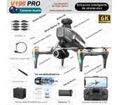 2024 V196 Drone 8K Professional HD Dual Camera 5G Wifi 360° Obstacle Avoidance Brushless Foldable Quadcopter RC Drone Toy